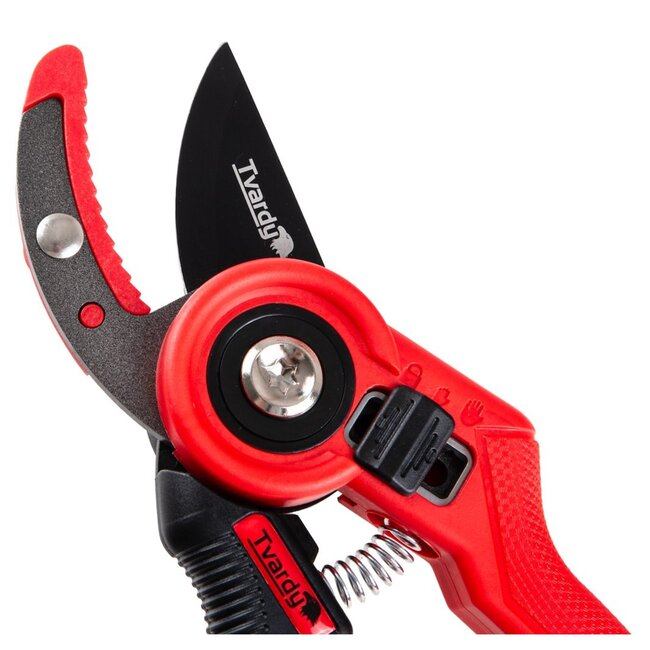 Tvardy Snoeischaar 210 mm met aambeeldmes SK5 staal en PTFE-coating ergonomisch handvat