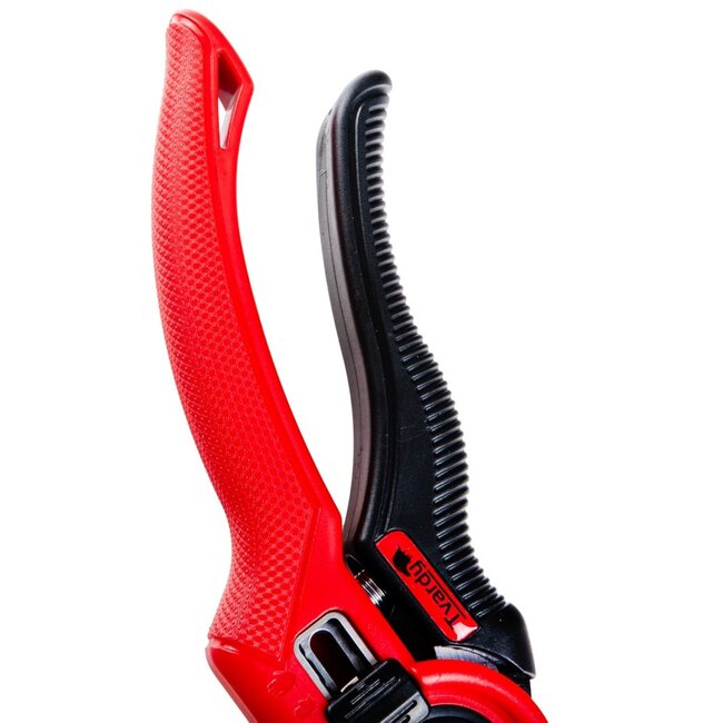 Tvardy Rechte snoeischaar 220 mm met SK5 stalen messen ergonomisch handvat voor bloemen en kruiden