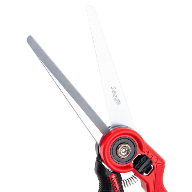 Tvardy Rechte snoeischaar 280 mm met SK5 stalen messen ergonomisch handvat voor bloemen en struiken