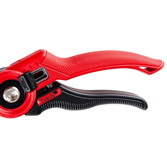Tvardy Rechte snoeischaar 280 mm met SK5 stalen messen ergonomisch handvat voor bloemen en struiken