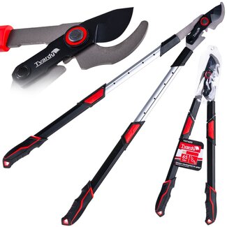 Tvardy Telescoop takkenschaar 715-955 mm met bypass messen 65Mn staal PTFE-coating ergonomisch verstelbaar