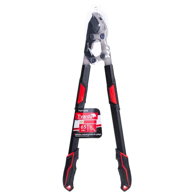 Tvardy Telescoop takkenschaar 730-970 mm met ratel en aambeeldmes 65Mn staal PTFE-coating ergonomisch