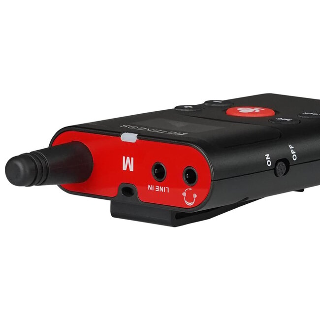 Retekess Draadloze rondleidingszender hoofdzender - 12 kanalen, 250 meter bereik, zwart, dempknop, tot 70 uur