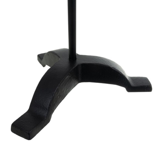 Kaminer Haardset 4 delig met standaard pook tang schep en borstel zwart metalen haardaccessoires