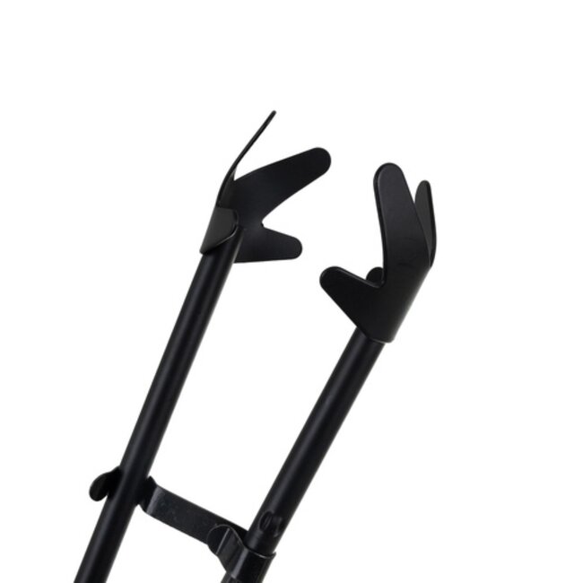 Kaminer Haardset 4 delig met standaard pook tang schep en borstel zwart metalen haardaccessoires