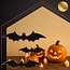 Ruhhy Vleermuis stickers 3D set van 56 stuks zwart Halloween muurdecoratie herbruikbaar