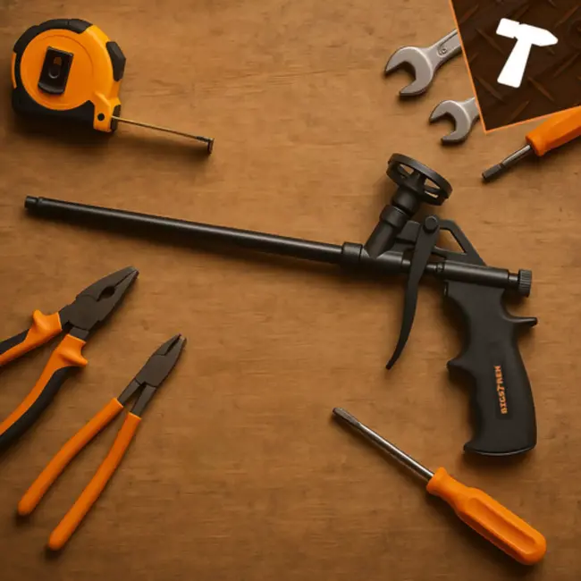 Bigstren Purschuimpistool 320 mm met metalen behuizing instelbare dosering en ergonomische handgreep