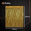 Ruhhy Gouden decoratief gordijn 2x1m met zelfklevende strip feestdecoratie voor foto achtergrond of deur