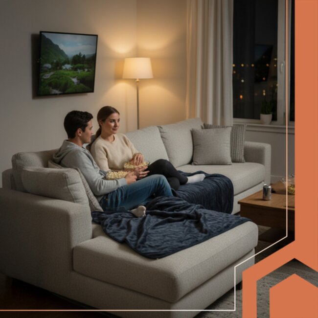 Ruhhy Elektrische deken mat 180x130 cm fleece met timer digitaal display en meerdere warmtestanden