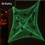 Ruhhy Glow in the dark spinnenweb met nepspinnen Halloween decoratie voor binnen en buiten herbruikbaar