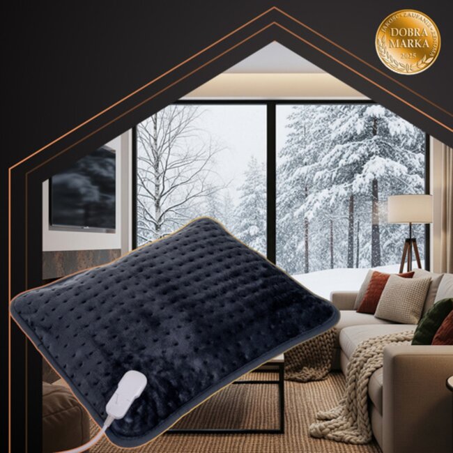 Ruhhy Groot verwarmd kussen 60x38 cm met instelbare warmtestanden en wasbare hoes veilig en comfortabel