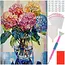 Maaleo Diamond painting bloemenboeket 40 × 30 cm compleet pakket met canvas steentjes en accessoires
