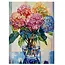 Maaleo Diamond painting bloemenboeket 40 × 30 cm compleet pakket met canvas steentjes en accessoires