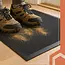 Ruhhy entreemat 90 × 60 cm zwart met 3D structuur en antislip onderkant