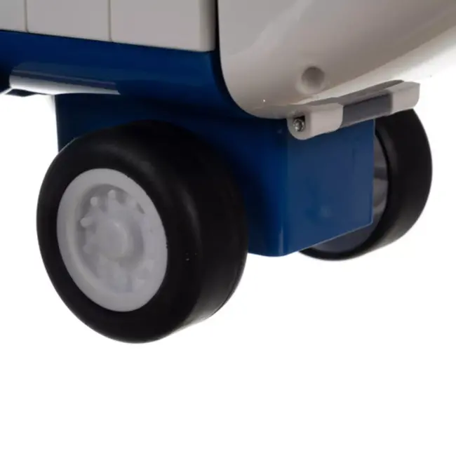 Kruzzel politie vliegtuig speelgoed – opvouwbare parkeergarage met 4 politieauto’s en accessoires