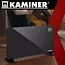 Kaminer Zelva elektrische glaspaneelradiator zwart 2500W met WiFi app bediening en afstandsbediening
