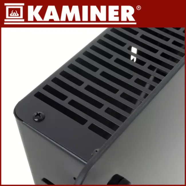 Kaminer Zelva elektrische glaspaneelradiator zwart 2500W met WiFi app bediening en afstandsbediening