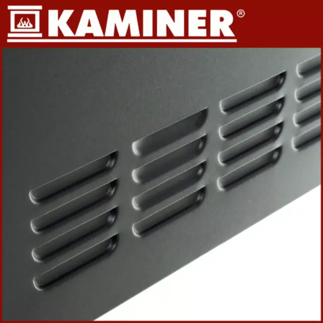 Kaminer Zelva elektrische glaspaneelradiator zwart 2500W met WiFi app bediening en afstandsbediening