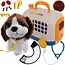 Ruhhy Kinder dierenarts set met pluchen hond en accessoires in draagtas