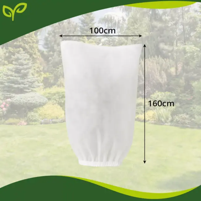 Gardlov Plantenhoes 160 × 100 cm ademend winterbescherming met aantrekkoord