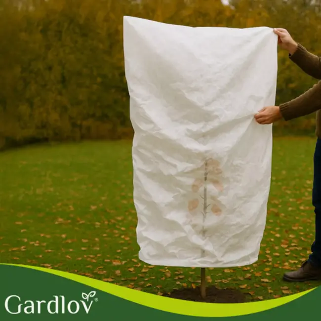 Gardlov Plantenhoes 160 × 100 cm ademend winterbescherming met aantrekkoord