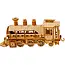 Kruzzel 3D puzzel stoomlocomotief met tender – houten modelbouwset 282-delig vanaf 12 jaar