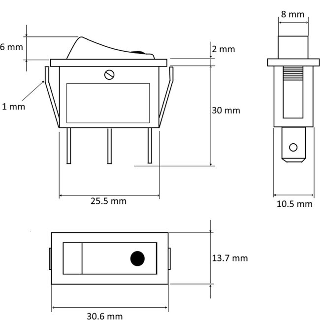 ProPlus Wipschakelaar LED - 12/24V - Max. 10A - Groen - Kunststof
