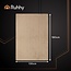 Ruhhy Elektrische deken 180x130 cm beige fleece met digitaal display timer en meerdere warmtestanden