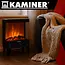 Kaminer Embego elektrische kachel 2000W met realistisch vlameffect en afstandsbediening