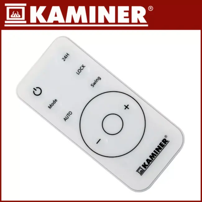 Kaminer Airo luchtgordijnkachel wit 2000W – keramische wandkachel met WiFi en afstandsbediening