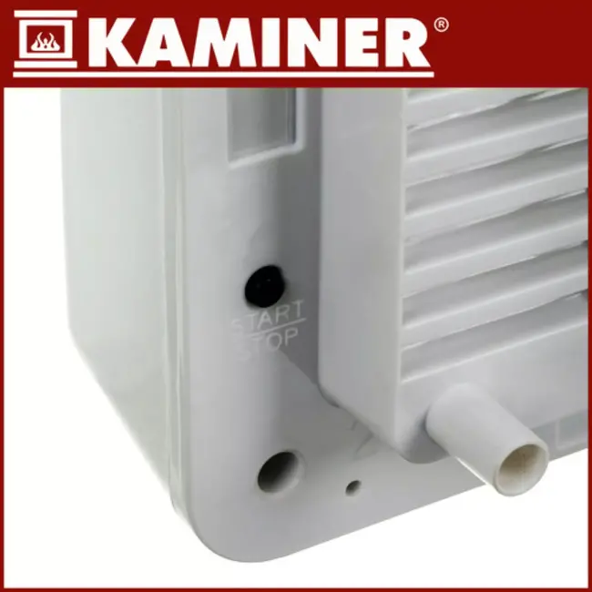 Kaminer Airo luchtgordijnkachel wit 2000W – keramische wandkachel met WiFi en afstandsbediening