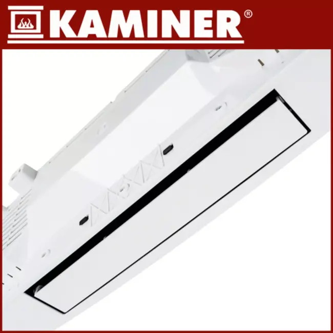 Kaminer Airo luchtgordijnkachel wit 2000W – keramische wandkachel met WiFi en afstandsbediening