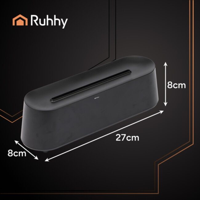 Ruhhy aroma diffuser en luchtbevochtiger 250 ml met LED-vlam effect en afstandsbediening