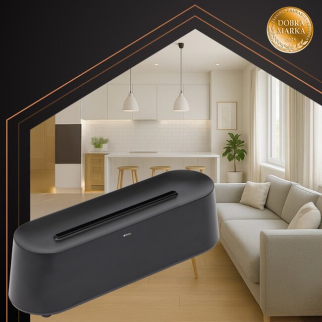 Ruhhy aroma diffuser en luchtbevochtiger 250 ml met LED-vlam effect en afstandsbediening