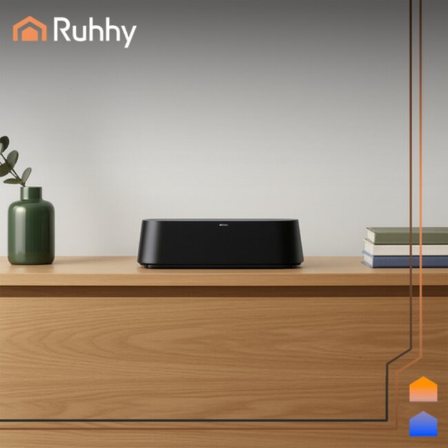 Ruhhy aroma diffuser en luchtbevochtiger 250 ml met LED-vlam effect en afstandsbediening