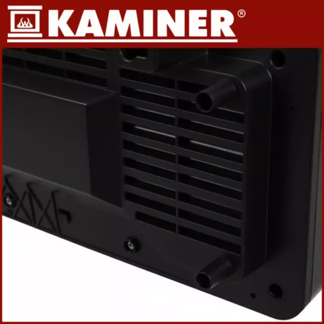 Kaminer Airo luchtgordijnkachel zwart 2000W – keramische wandkachel met WiFi en afstandsbediening