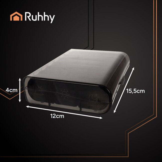 Ruhhy medicatie organizer 7 dagen – pillendoos met vakjes voor ochtend en avond