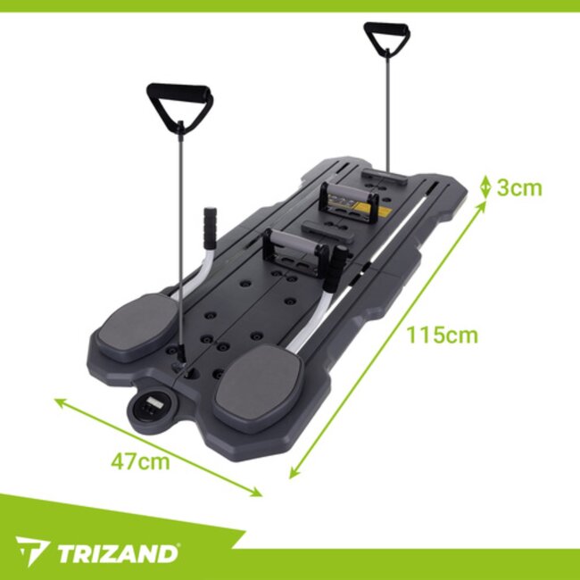 Trizand Pilates bord met teller – multifunctioneel fitnessapparaat voor thuis en onderweg