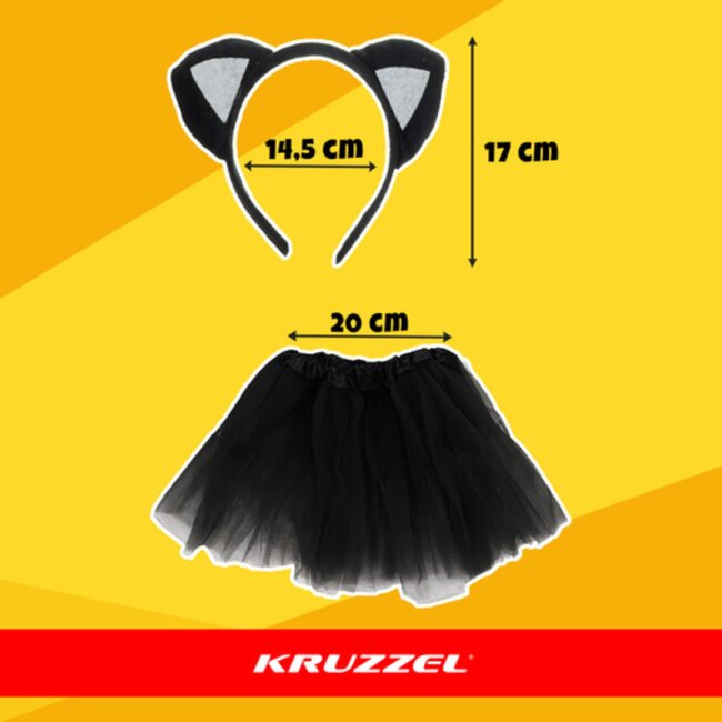 Kruzzel Prinsessen verkleedset met cape, tutu, kroon en toverstaf – 7-delig kostuum voor kinderen