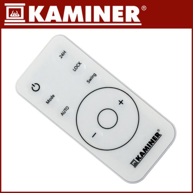 Kaminer Witte elektrische wandverwarming met LED-display, afstandsbediening en app – compacte energiezuinige muurverwarming