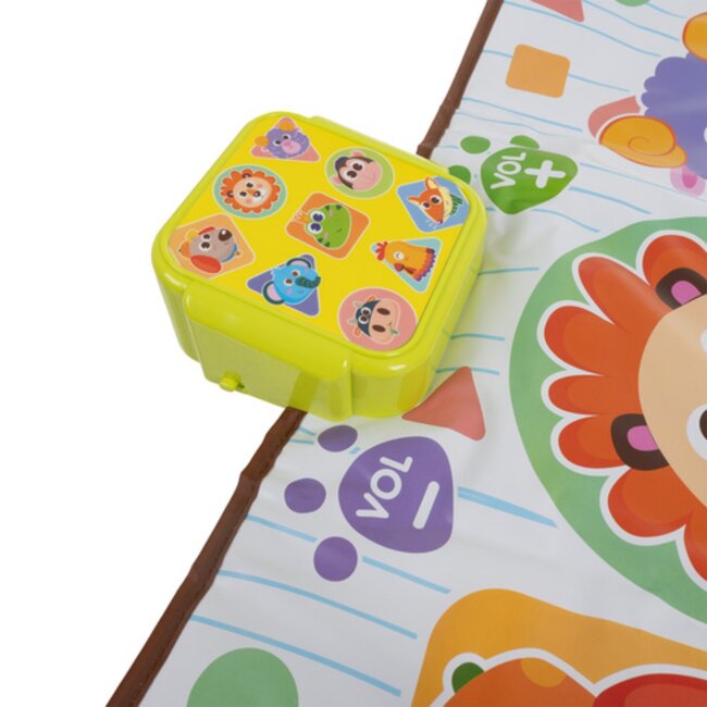 Kruzzel Interactieve dansmat 82 x 65 cm met muziek en dieren – educatieve speelmat voor peuters en kleuters