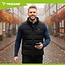Trizand USB verwarmd vest Maat L zwart – unisex elektrisch warmtevest met instelbare warmtezones voor buiten en dagelijks gebruik