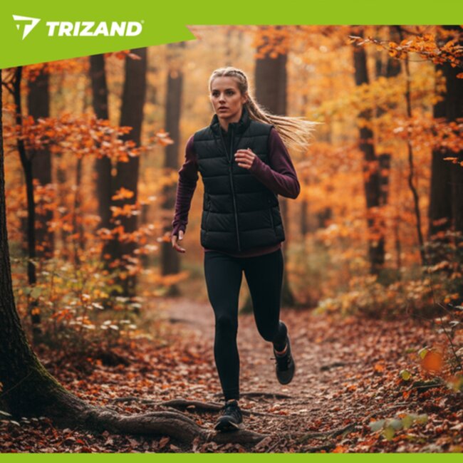 Trizand USB verwarmd vest maat M zwart – elektrisch warmtevest met instelbare warmtezones voor buiten en dagelijks gebruik