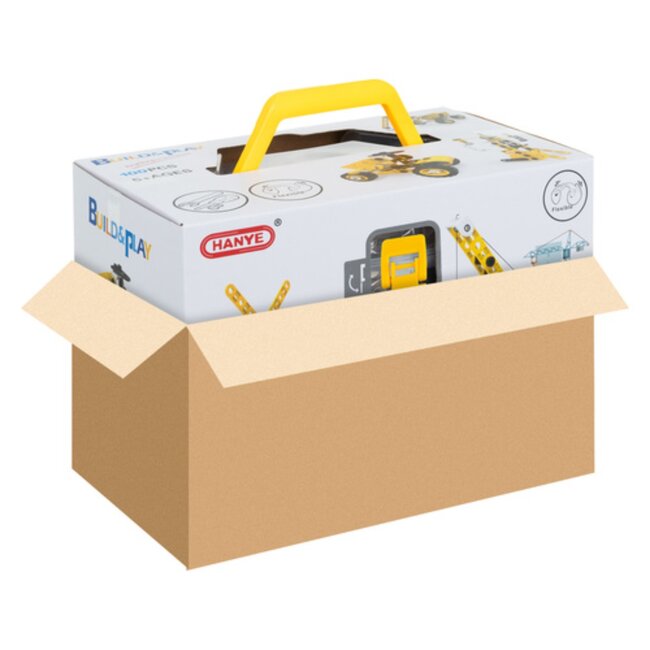 Ruhhy Bouwset voertuigen 100-delig – constructiespeelgoed met gereedschap, wielen en tandwielen voor kinderen