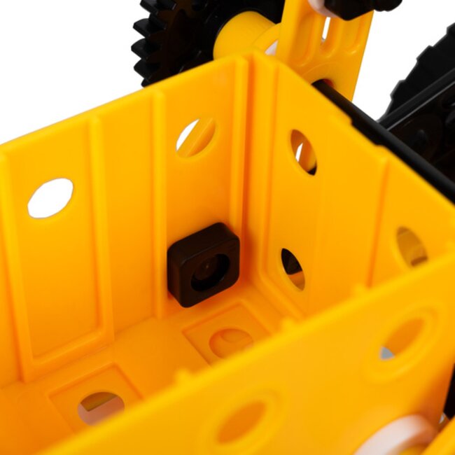 Ruhhy Bouwset voertuigen 100-delig – constructiespeelgoed met gereedschap, wielen en tandwielen voor kinderen