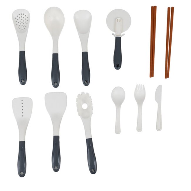 Kruzzel Keukenaccessoireset 32-delig – speelgoed kookset met potten, pannen, bestek en servies voor kinderen