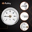 Ruhhy Analoge buisthermometer 0–120°C met bevestigingsveer – temperatuurmeter voor leidingen en verwarming