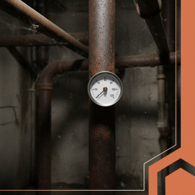 Ruhhy Analoge buisthermometer 0–120°C met bevestigingsveer – temperatuurmeter voor leidingen en verwarming