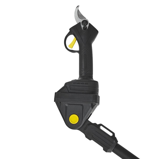 John Gardener 21V snoeischaar op accu met telescopische steel 1,65–2,5 m en 2x2.0Ah batterijen voor takken tot 30 mm