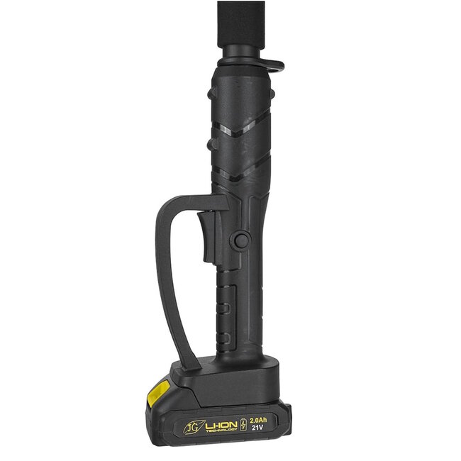 John Gardener 21V snoeischaar op accu met telescopische steel 1,65–2,5 m en 2x2.0Ah batterijen voor takken tot 30 mm